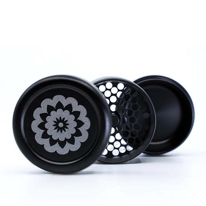 Flower Mill 2.5" Grinder: Standard Black